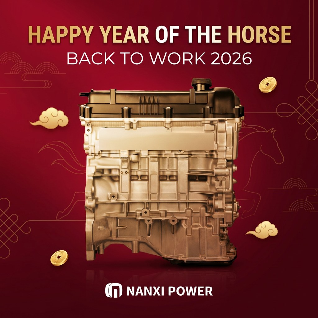 Tarjeta festiva de NANXI POWER por el Año del Caballo: regreso al trabajo tras el Año Nuevo Chino 2026